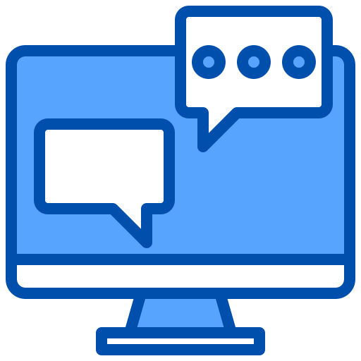 Chat xnimrodx Blue icon