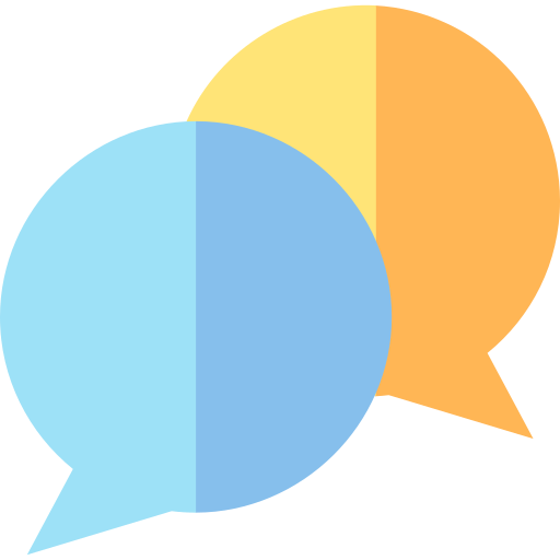 Speech bubble Basic Straight Flat icon