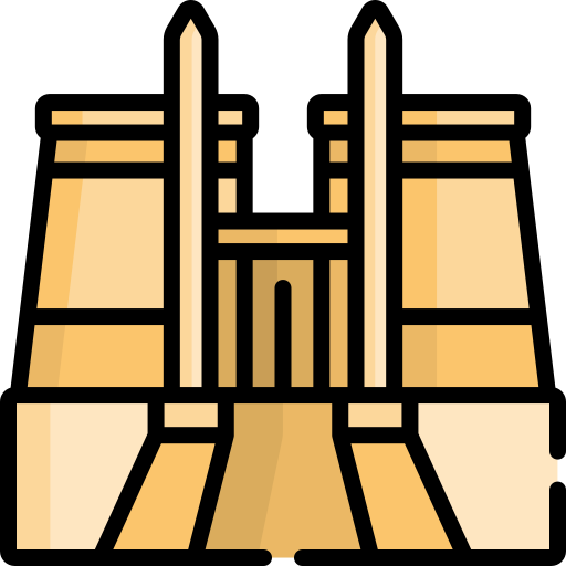 templo de luxor icono gratis