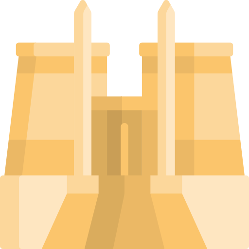 templo de luxor icono gratis