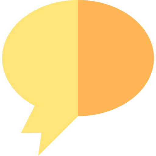 Speech Bubble Basic Straight Flat Icon