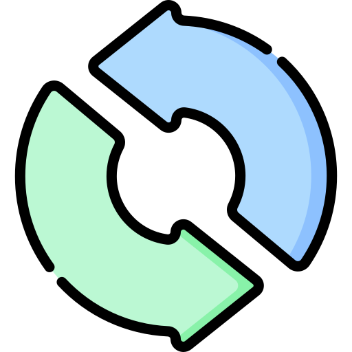 Circular Arrows Special Lineal Color Icon