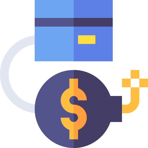 Debit free icon Debit free icon
