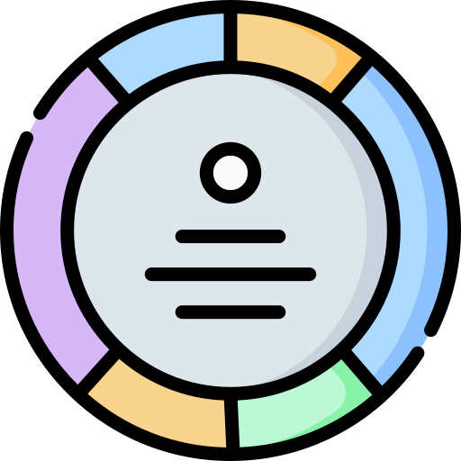 gráfico circular icono gratis