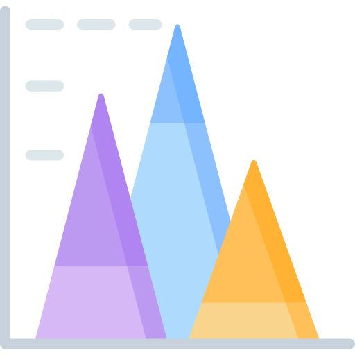 gráfico de barras icono gratis