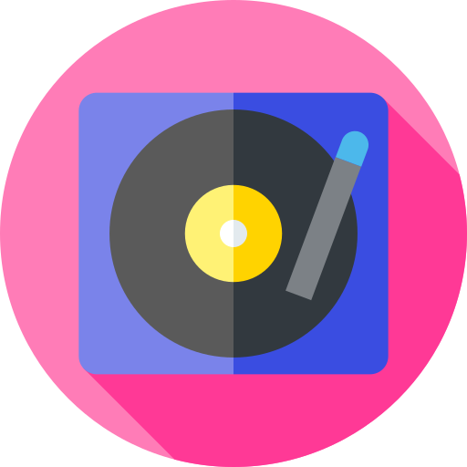 DJ Flat Circular Flat icon