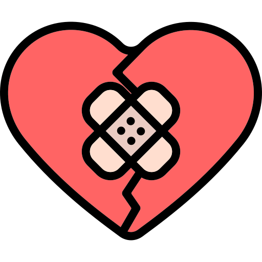 Broken heart - free icon