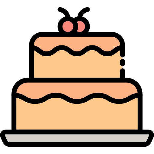 Cake Generic Outline Color icon