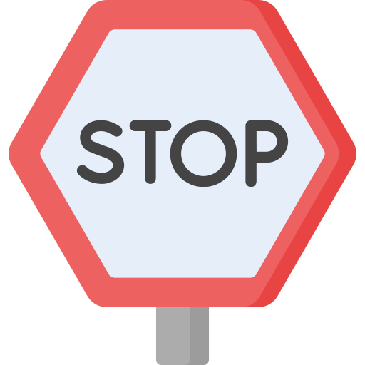 Stop sign Special Flat icon