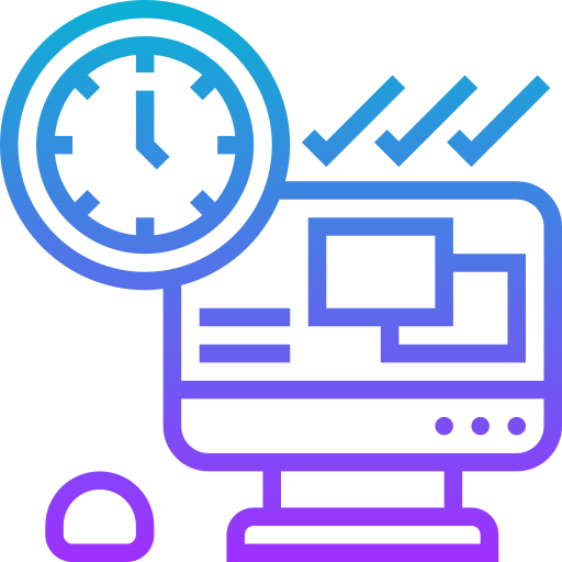 gestión del tiempo icono gratis
