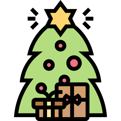 árbol de navidad icono gratis