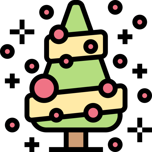 árbol de navidad icono gratis