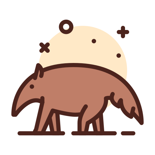Oso hormiguero - Iconos gratis de animales