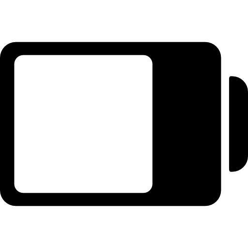symbole d'interface d'état de la batterie presque plein Icône gratuit