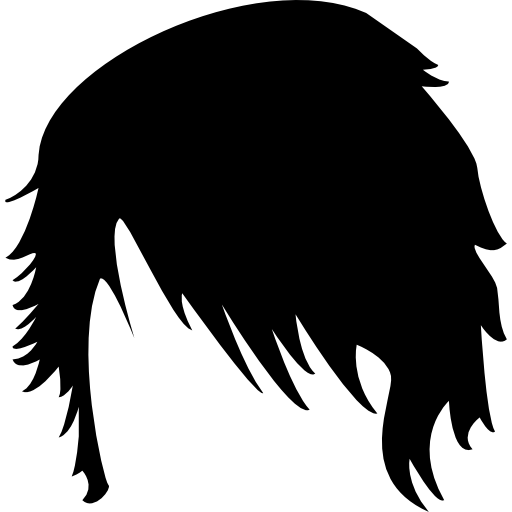 Cabelo 15, ilustração de cabelo cinza de anime png