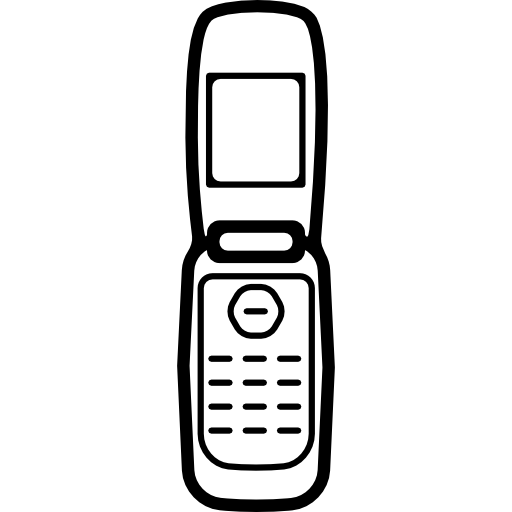 diseño de teléfono con cubierta flexible icono gratis