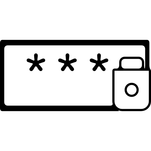 señal de protección de interfaz de contraseña icono gratis