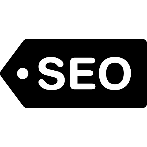 etiqueta de etiqueta seo dentro de un círculo icono gratis