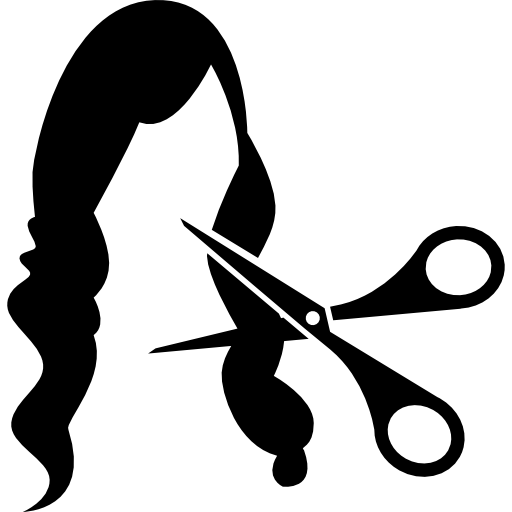 Tijeras para cortar el pelo largo - Iconos gratis de herramientas y  utensilios