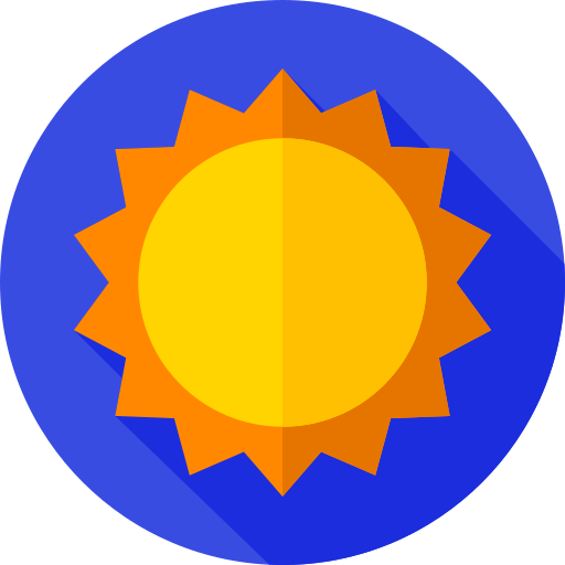 Sun free icon