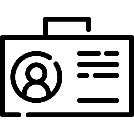 tarjeta de identificación icono gratis