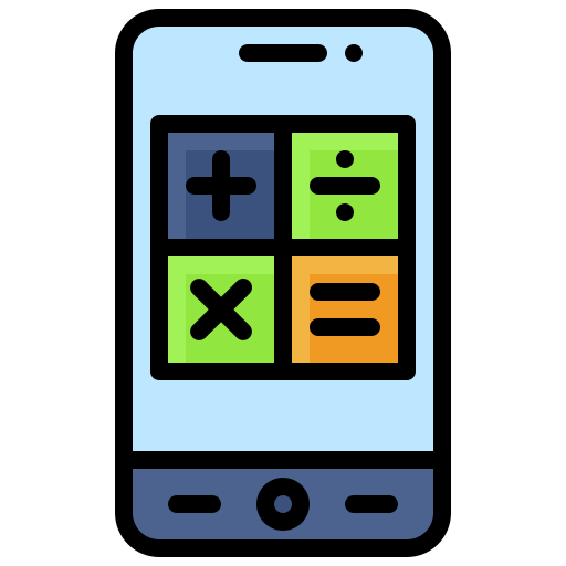 Mobile application Generic Outline Color icon