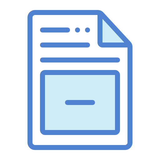 Document Generic Blue icon