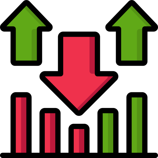 gráfico de barras icono gratis