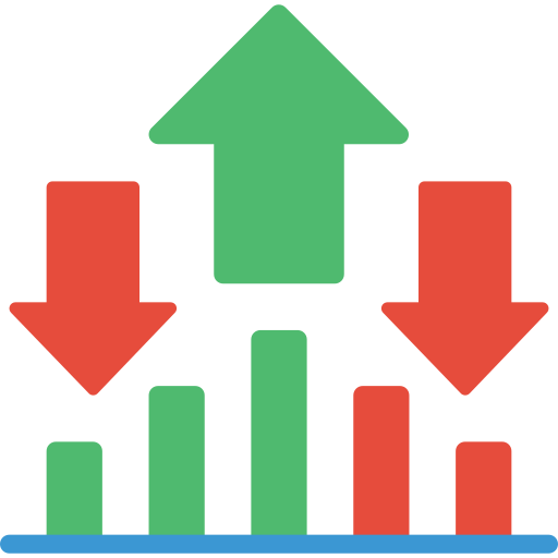 gráfico de barras icono gratis