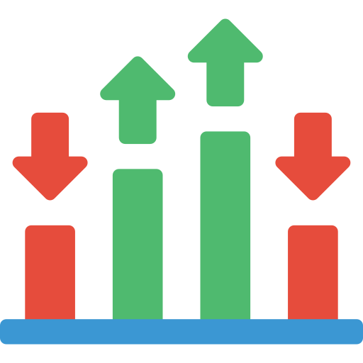 gráfico de barras icono gratis