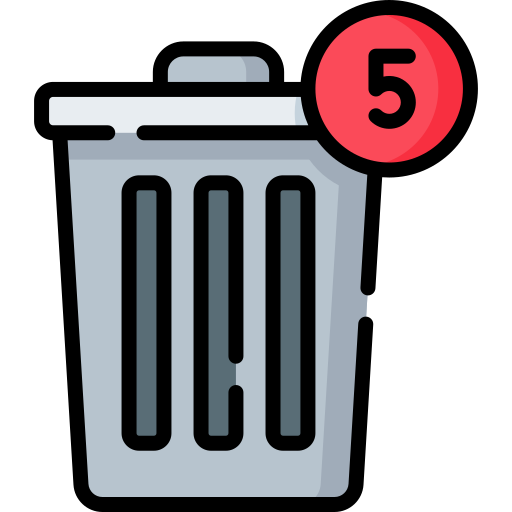 contenedor de basura icono gratis