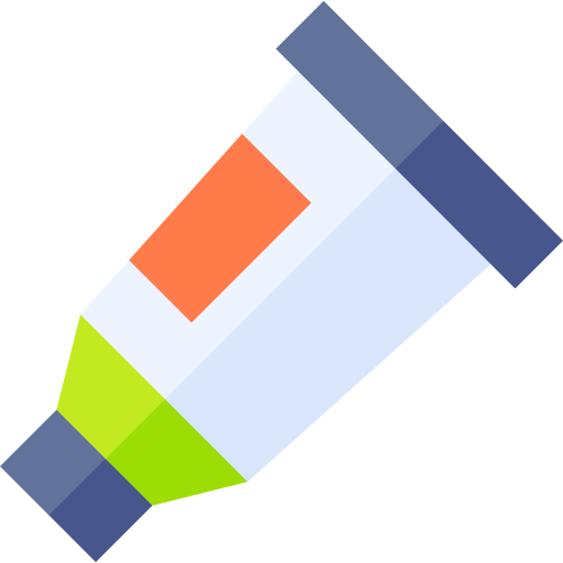tubo de pintura icono gratis