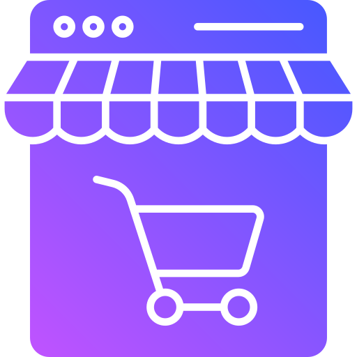 las compras en línea icono gratis