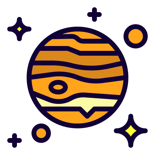 Jupiter Generic Outline Color icon