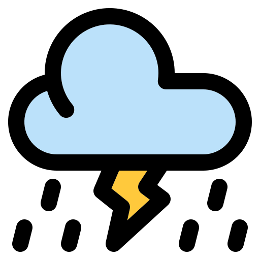 Thunder Generic Outline Color icon