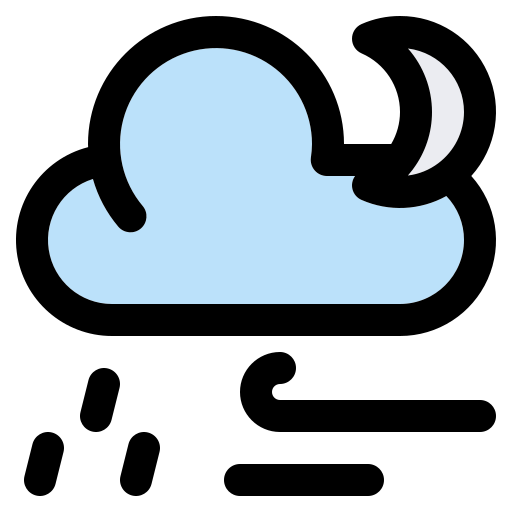 Heavy rain Generic Outline Color icon