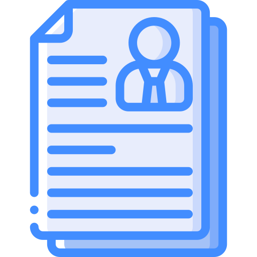 Resume Basic Miscellany Blue icon