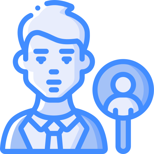 Recruiter Basic Miscellany Blue icon