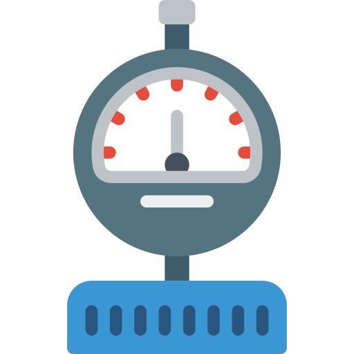 Pressure gauge Basic Miscellany Flat icon