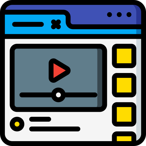 reproductor de video icono gratis