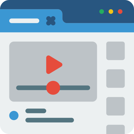 reproductor de video icono gratis