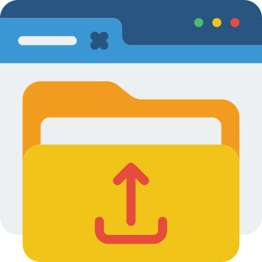 Upload file Basic Miscellany Flat icon