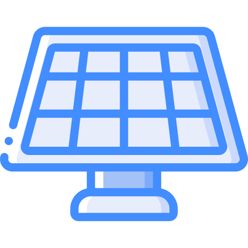 paneles solares icono gratis