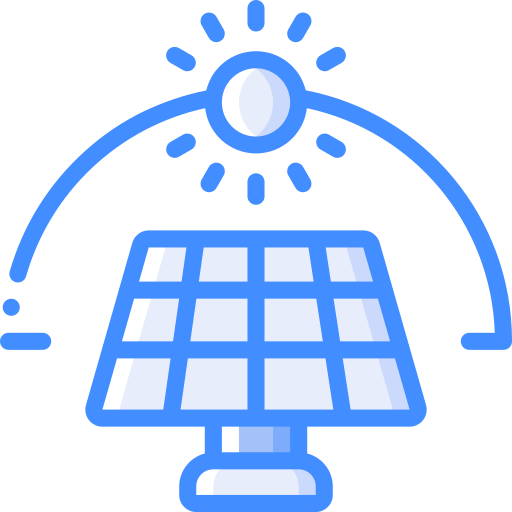 paneles solares icono gratis