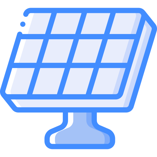 paneles solares icono gratis