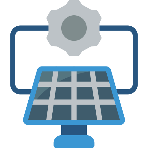 paneles solares icono gratis