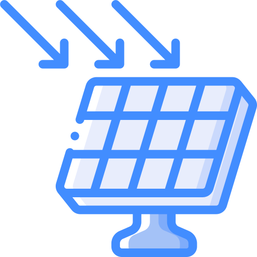 paneles solares icono gratis