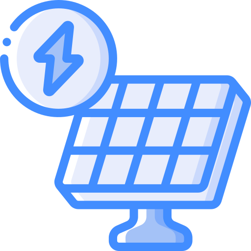 paneles solares icono gratis