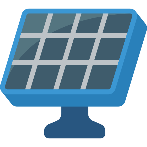 paneles solares icono gratis