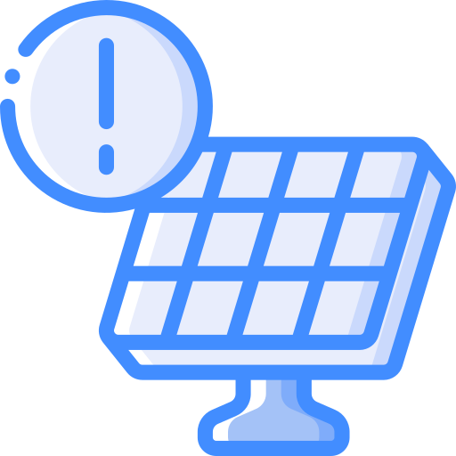 paneles solares icono gratis